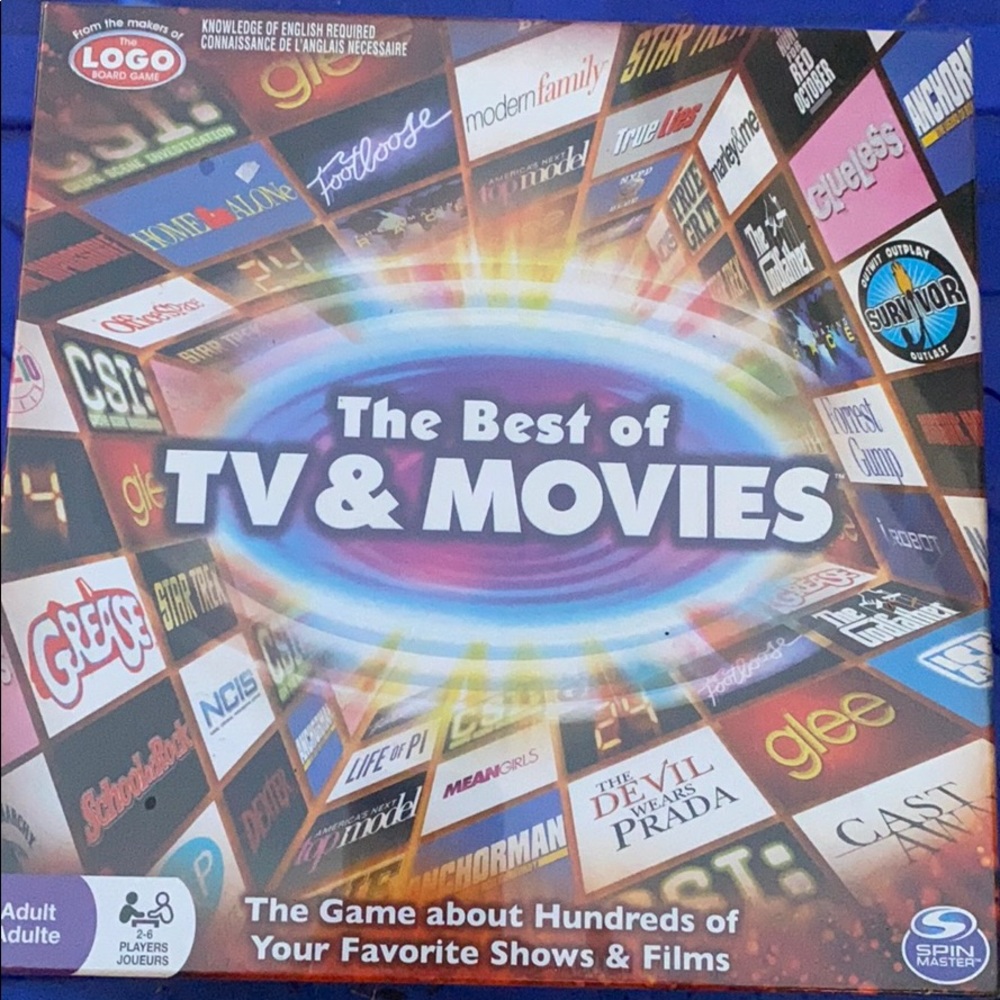 Board game, the best of TV and movies.